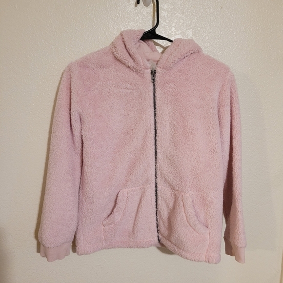 Hanna Andersson Pink Fuzzy Hoodie with Ears - Picture 4 of 4